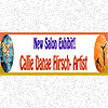 Banner with artist name and sample art pieces
