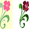Plain clipart flower gets a texture make-over.