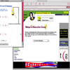Screenshots of the webgrrls game page and hangman in particular
