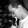 A guy and his maine coon cat.